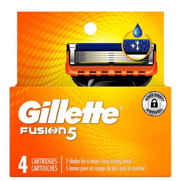 Gillette Fusion 5 Razor Set Includes 1 Razor and 6 Refill Cartridges New In Box - Picture 8 of 10